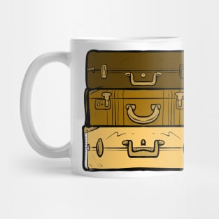 Vacation Travel Suitcase Cartoon Color Mug